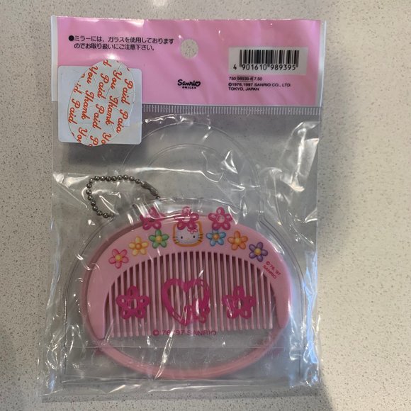 HELLO KITTY pocket mirror + comb - Picture 3 of 7